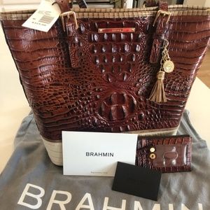 Brahmin Asher Tote in Pecan - PURSE ONLY